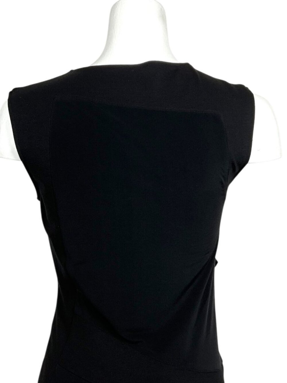 Helmut Lang Draped Mini Dress S Black Sleeveless - Picture 13 of 16